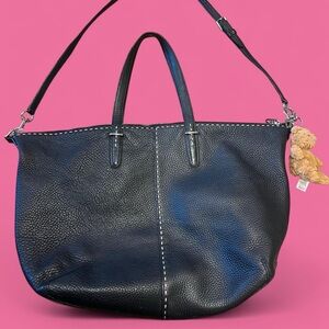 Coach Bleecker Pebble XL Tote • Black